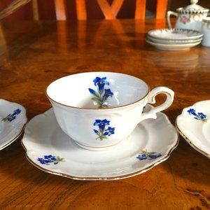 Bareuther Bavaria Demitasse Cup and 3 Saucers
